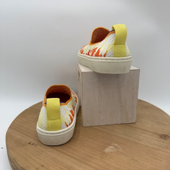 Rothys the Loafer Girls Flats Tangerine Sunburst Youth Sz  11 Shoes - Picture 5 of 9